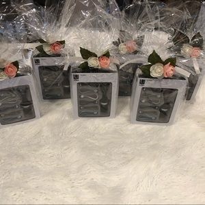 Party favors set of 7 wine bottle topper and charm